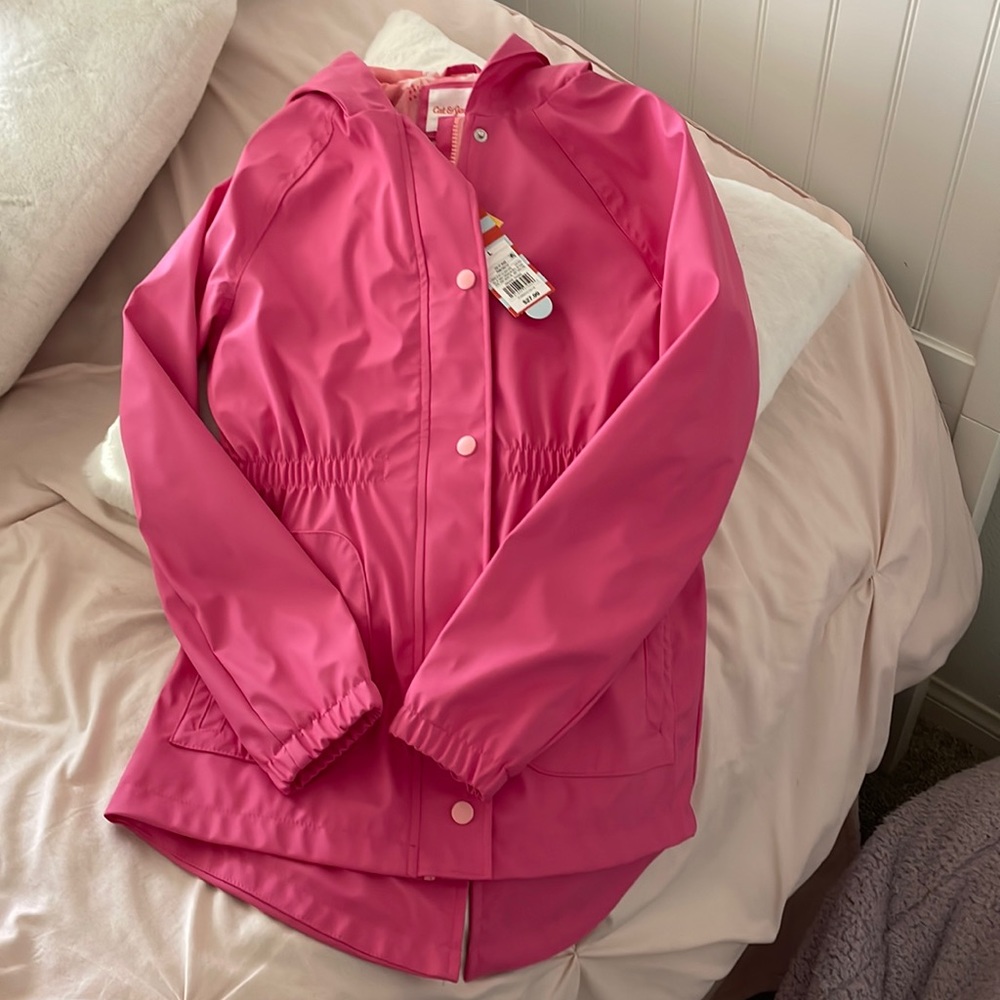 Cat & Jack raincoat lightly lined. Brand new!